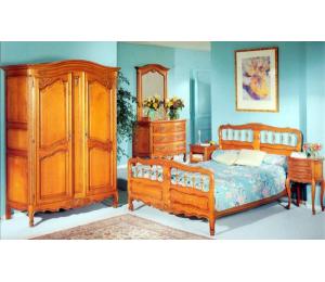 ARMOIRE 2 PORTES LIT CHEVETS COMMODE MIROIR