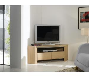 Y Meuble TV D'angle 1 tiroir 1 niche L120 H45 P65cm