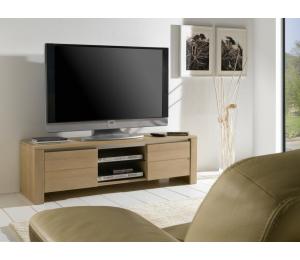 Y Meuble TV 2 portes 1 niche L150 H45 P45 cm