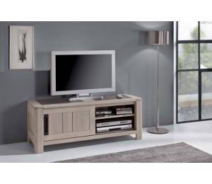 D meuble TV 1porte 1niche L145 H48 P46cm