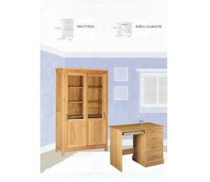 M Bureau 1/2 ministre L100 P55 H78.5 cm.