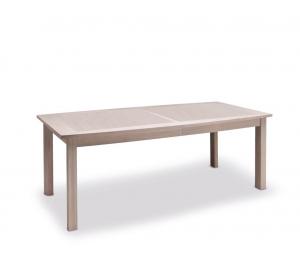 B Table 4 pieds 170x107cm +2 allonges portefeuille de 46cm ou 200x107cm +2 allonges portefeuille de 65cm dessus et allonges médium plaqué chêne 1mm