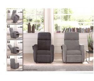 Fauteuils O possibilité de 5 versions de relaxation (Manuel, 1 moteur, 2 moteurs, Releveur 1 moteur ou releveur 2 moteurs) 2 largeurs d'assise, 4 conforts d'assise