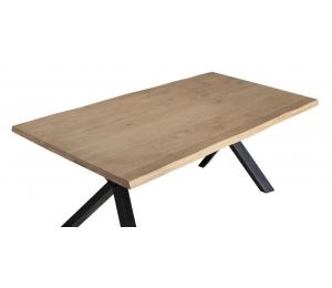 N Table 160/180/200/220/240 x 105cm (possibilité de 2 allonges de 40cm en bout) (les allonges se rangent hors la table)