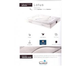 Matelas fixe LOTUS hauteur 24cm confort équilibré, contact moëlleux