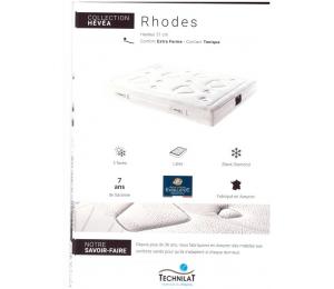 Matelas fixe RHODES hauteur 21cm confort extra ferme, contact tonique