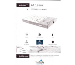 Matelas fixe ATHENA hauteur 21cm, confort ferme, contact moëlleux