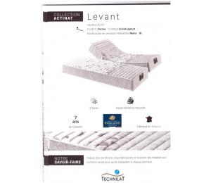 Matelas relevable LEVANT hauteur 26cm confort ferme, contact enveloppant. Existe aussi en versions relevables Mono ou Bi