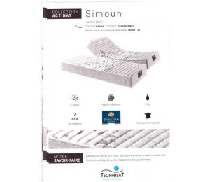 Matelas relevable SIMOUN hauteur 23cm confort ferme, contact enveloppant. Existe aussi en versions relevables Mono ou BI