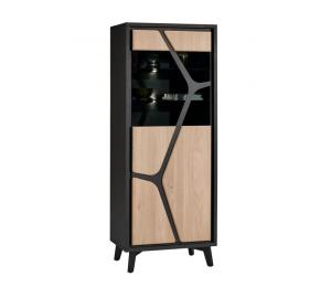 N Colonne 1 porte vitrée L67 H170 P42cm