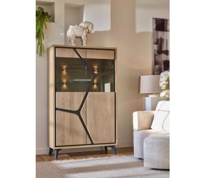 N Vitrine L104 H170 P42cm 2 portes