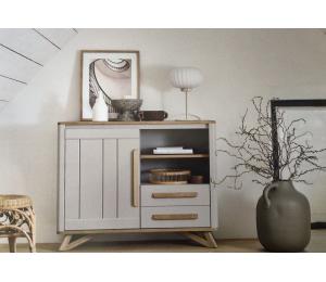 A Meuble d'entrée 1 porte, 1 tiroir, 1 niche L107 H86 P35cm