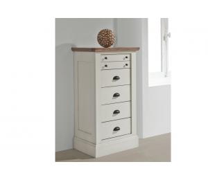 R Chiffonnier 5 tiroirs L63 H116 P45cm