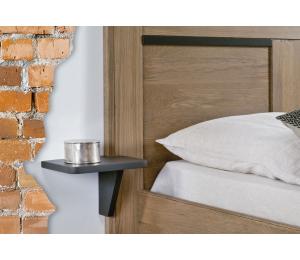 R Chevet tablette suspendue L23 H20 P20cm