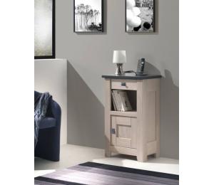 W Meuble 1 porte 1 niche 1 tiroir L51 H85 P35cm