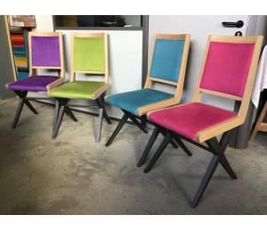 Lot de 4 chaises FACTORY 1 887€ TTC+ 10.40€ d'éco-participation (les modèles exposés)