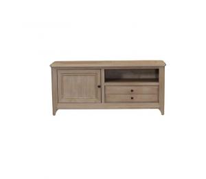 V Meuble TV 1porte, 1tiroir, 1niche L138 H62 P42cm (Se réalise en L180 H62 P42cm 2portes, 1tiroir, 1niche)