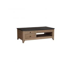V Table basse dînette 1 tiroir L120x66 H41cm