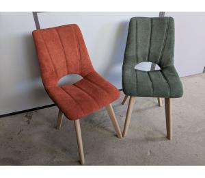 Chaise IRO Coloris brique et vert